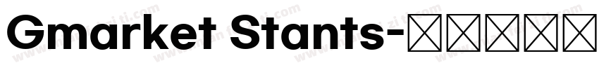 Gmarket Stants字体转换